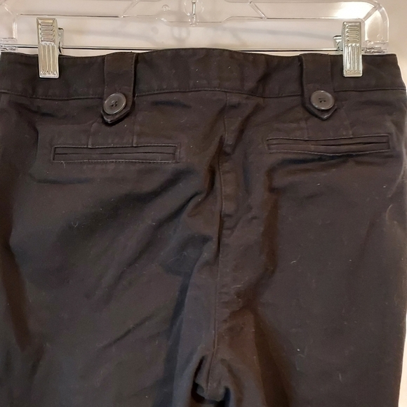 Loft Ann Taylor Cropped Capri cuffed black pants business casual sz 6P - Picture 7 of 8